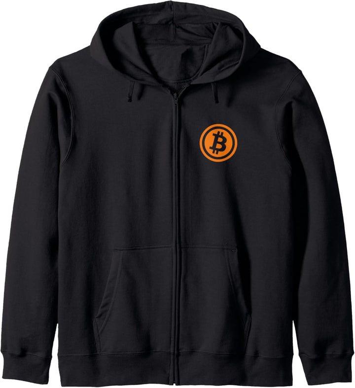 Bitcoin Logo Emblem Crypto Blockchain Kryptowährung Bitcoin Kapuzenjacke