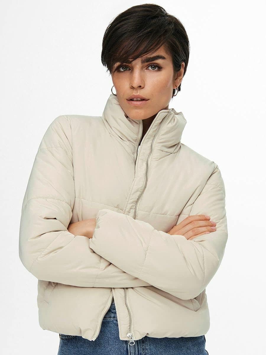 JACQUELINE de YONG Female Daunenjacke JDYNEWERICA Daunenjacke, Moonbeam/Detail:silver Zipper