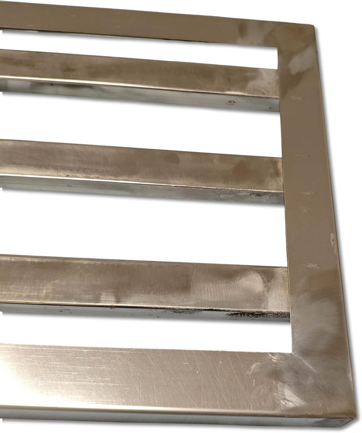 Triple XL Rasenrakel 118 x 30 cm aus Carbonstahl – Profi Leveling Rake ohne Stiel – Flächenebner für