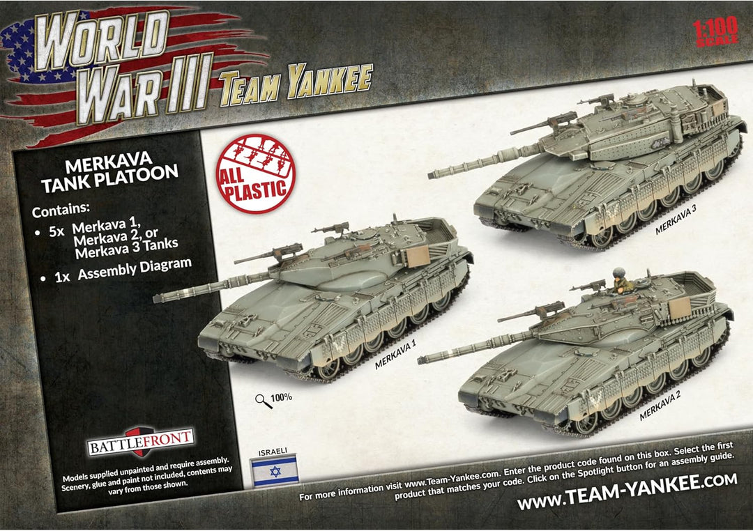 WW3: Merkava Tank Platoon (WWIII x5 Plastic)