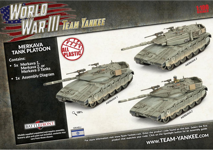 WW3: Merkava Tank Platoon (WWIII x5 Plastic)