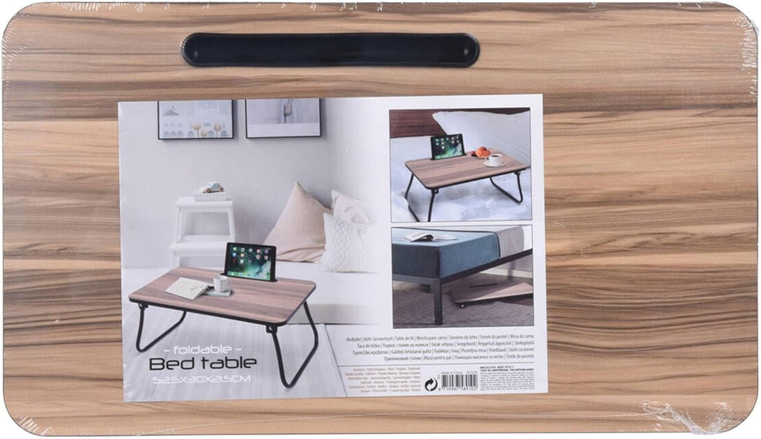 Well Home Tragbares Betttablett aus MDF und Melamin, 53 x 30,5 x 5 cm