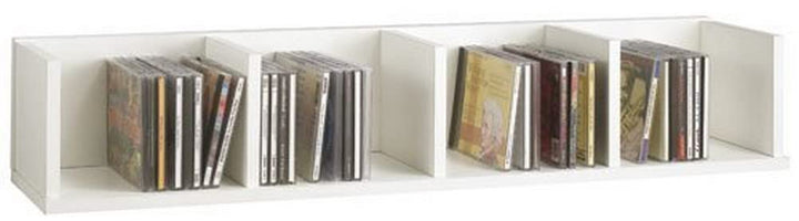 FMD Möbel, 206-004 Point 4 Wandregal, weiss, masse 92.0 x 16.5 x 17.0 cm (BHT), Weiss