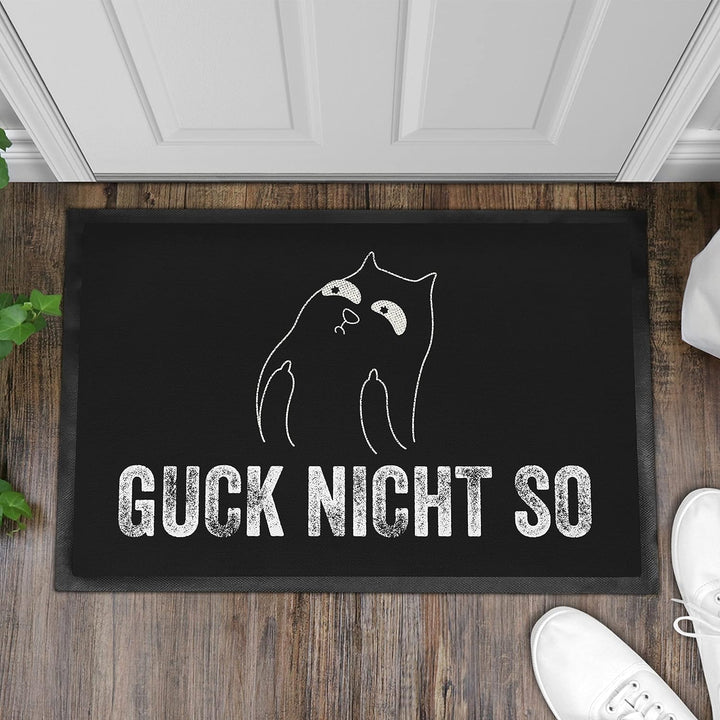 Trendation - Lustige Katzen Fussmatte Guck Nicht So Grafik Mittlerer Finger Katzenbesitzerin Humor F