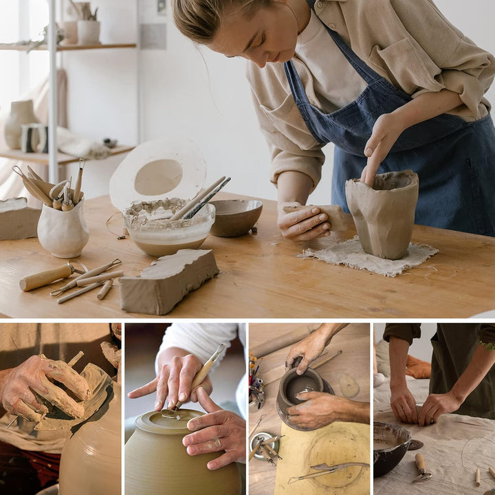 YUTUY Modellierwerkzeug, 62 Stück Carving Tools Clay Keramik Sculpting Ton Werkzeug,Töpferwerkzeug P