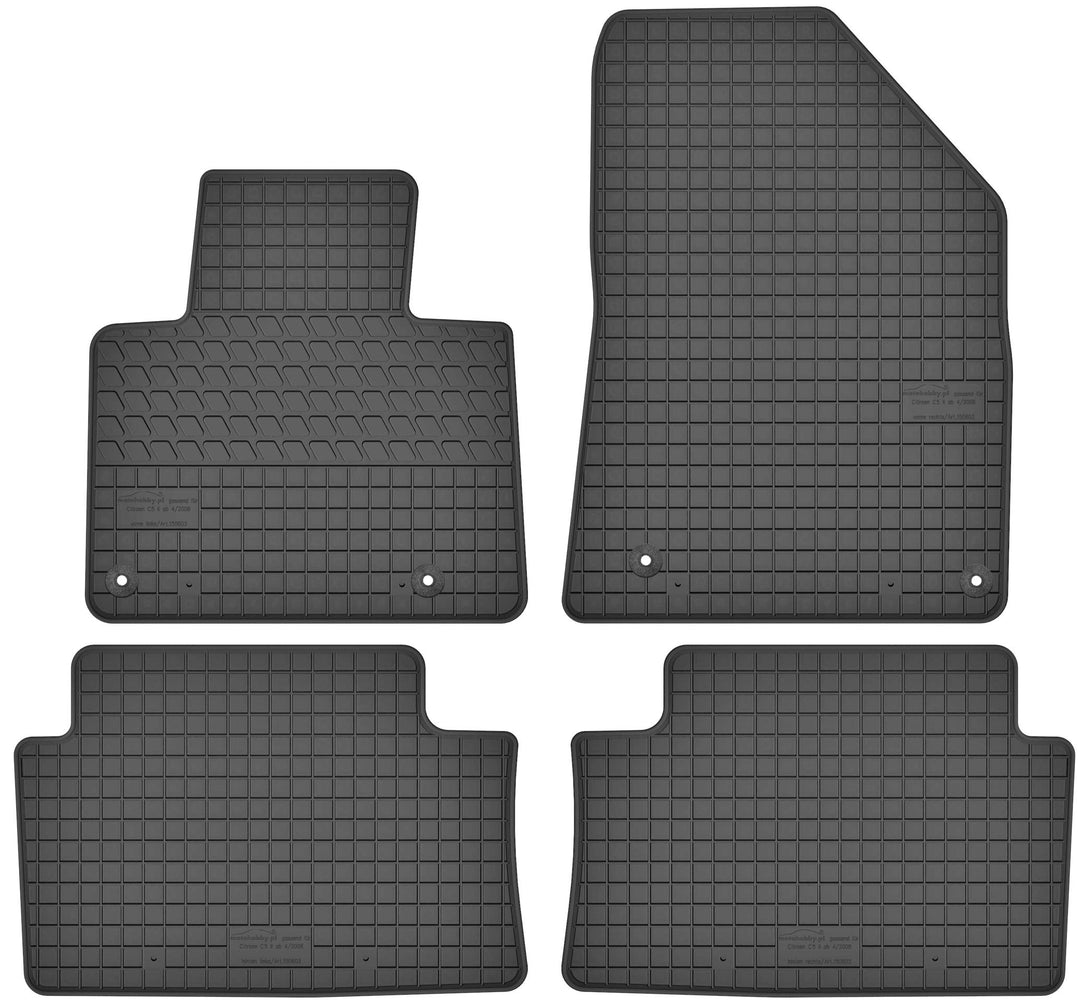 Gummimatten Gummi Fussmatten Satz für Citroen C5 III (2008-2018) - Passgenau