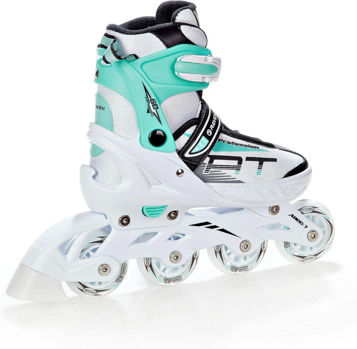Inline Skates Inliner Raven Profession White/Mint 31-35(20,5cm-23cm), White/Mint 31-35(20,5cm-23cm)
