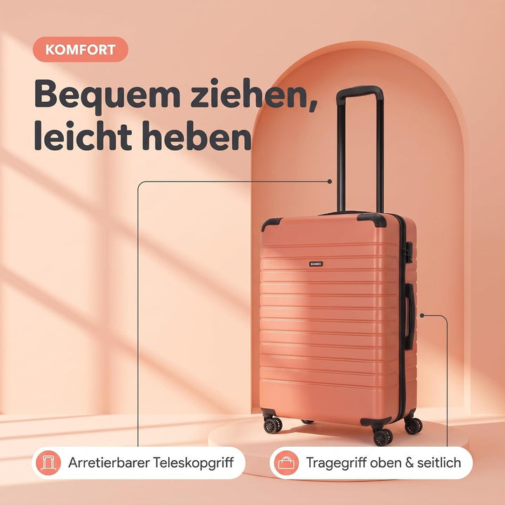 Line - 4-Rollen-Trolley L 77 cm Koralle, Koralle