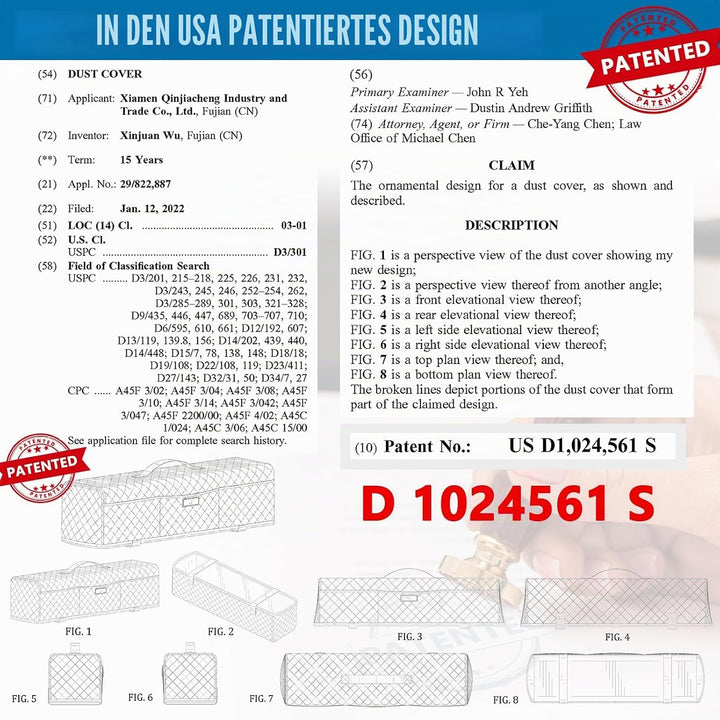 AMOIGEE Gepolsterter Staubschutz, kompatibel mit Cricut Explore Air 2 (Grau), Grau