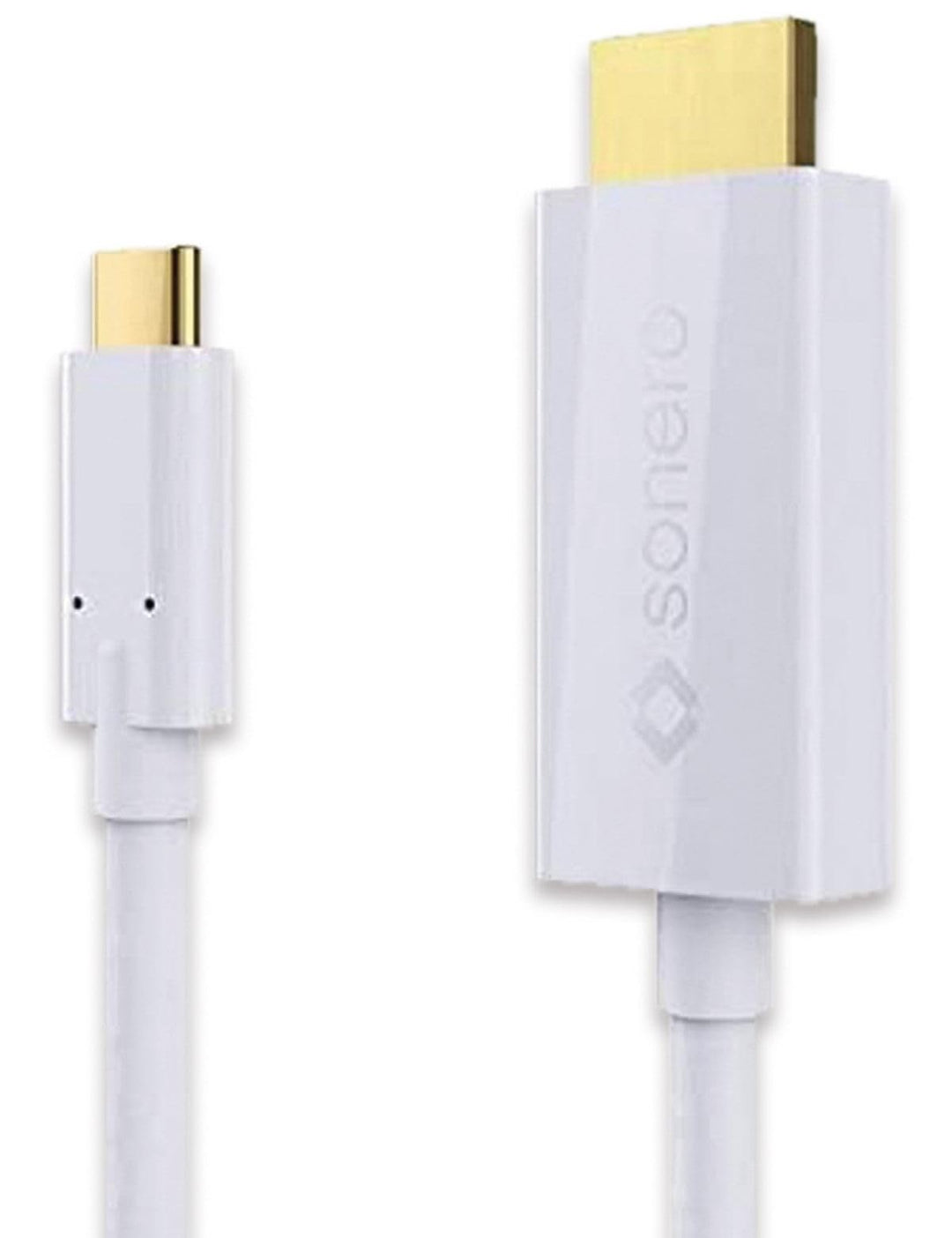 sonero UCC011-020 USB-C auf HDMI 2.0 Kabel, 4K@60Hz mit 18Gbps, USB 3.1, Alt Mode, Thunderbolt 3 kom