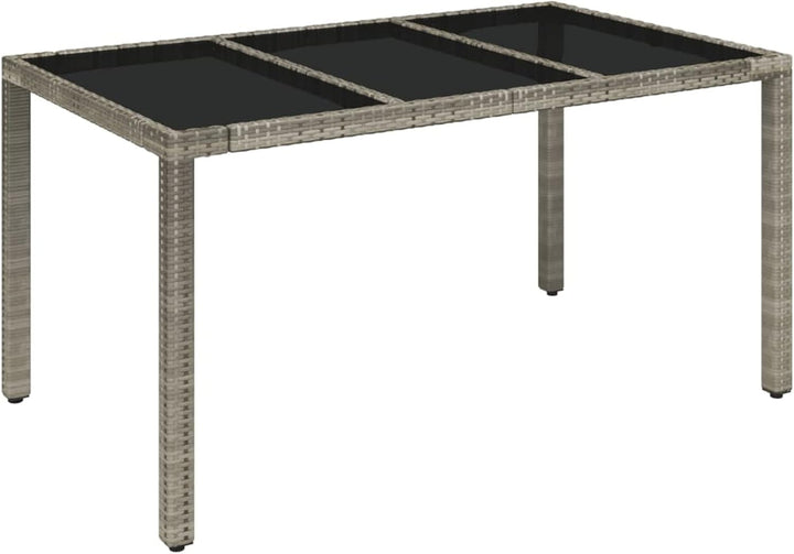 Festnight 7 teilig Garten Sitzgruppe Poly Rattan Gartenmöbel Set 6 Personen Essgruppe Gartentisch mi