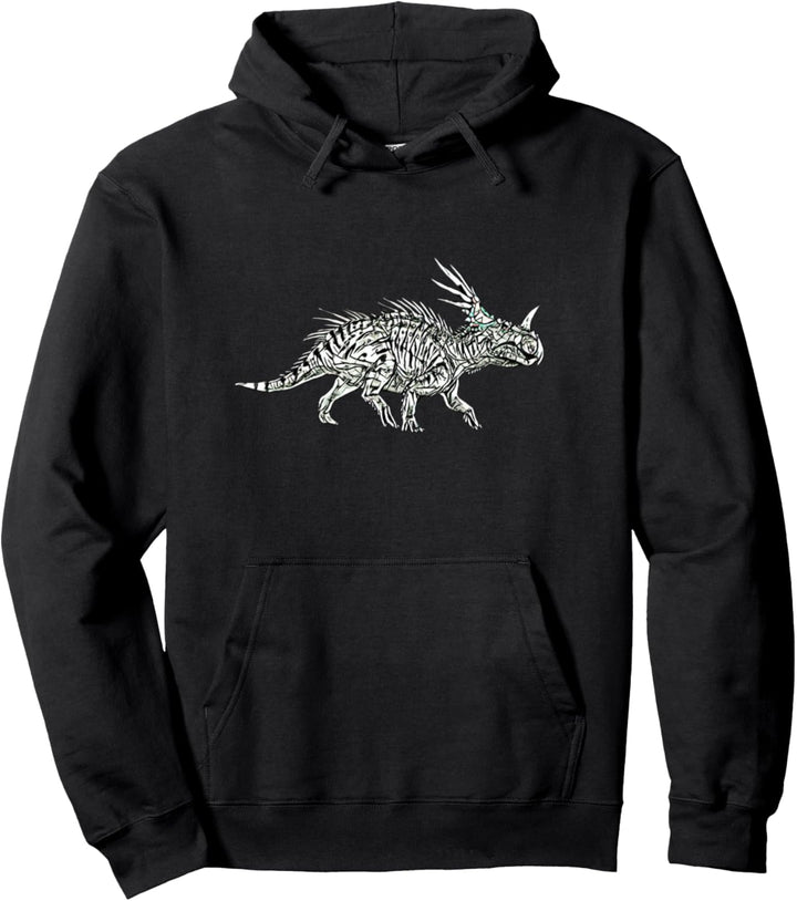 Triceratops Dinosaurier Dino Motiv Pflanzenfresser Urzeit Pullover Hoodie