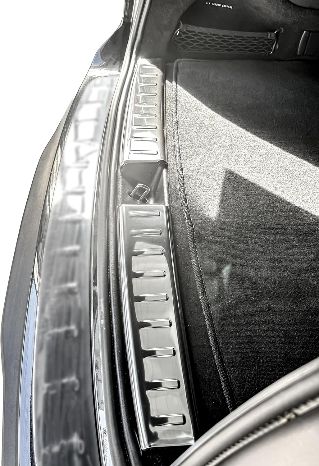 RECAMBO Ladekantenschutz Edelstahl kompatibel für Mercedes EQB | Typ X243 | BJ ab 2021 - Hochglanz p