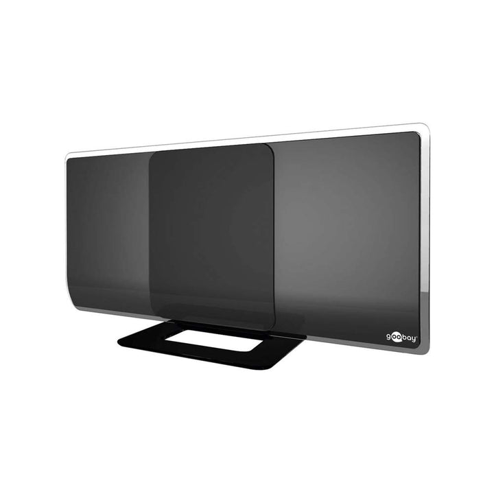 Goobay 67179 DVBT2 Antenne mit Verstärker innen / Aktive DAB Zimmerantenne für Fernseher HDTV Full H