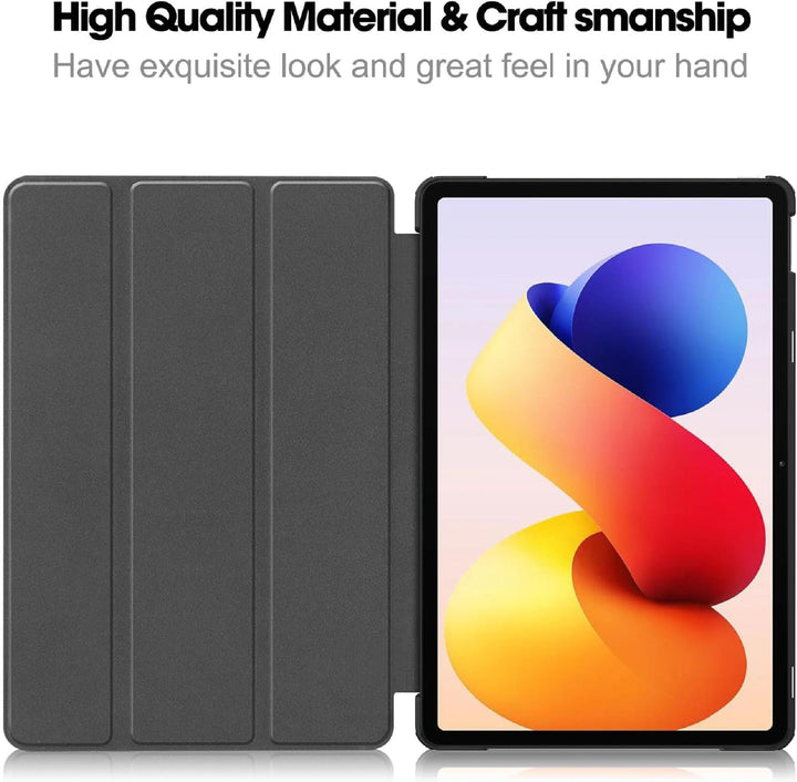 GIOPUEY Hülle Kompatibel mit Xiaomi Redmi Pad 2 Pro 12.1 2025, Flip Case [Bracket-Funktion] 360° Sch
