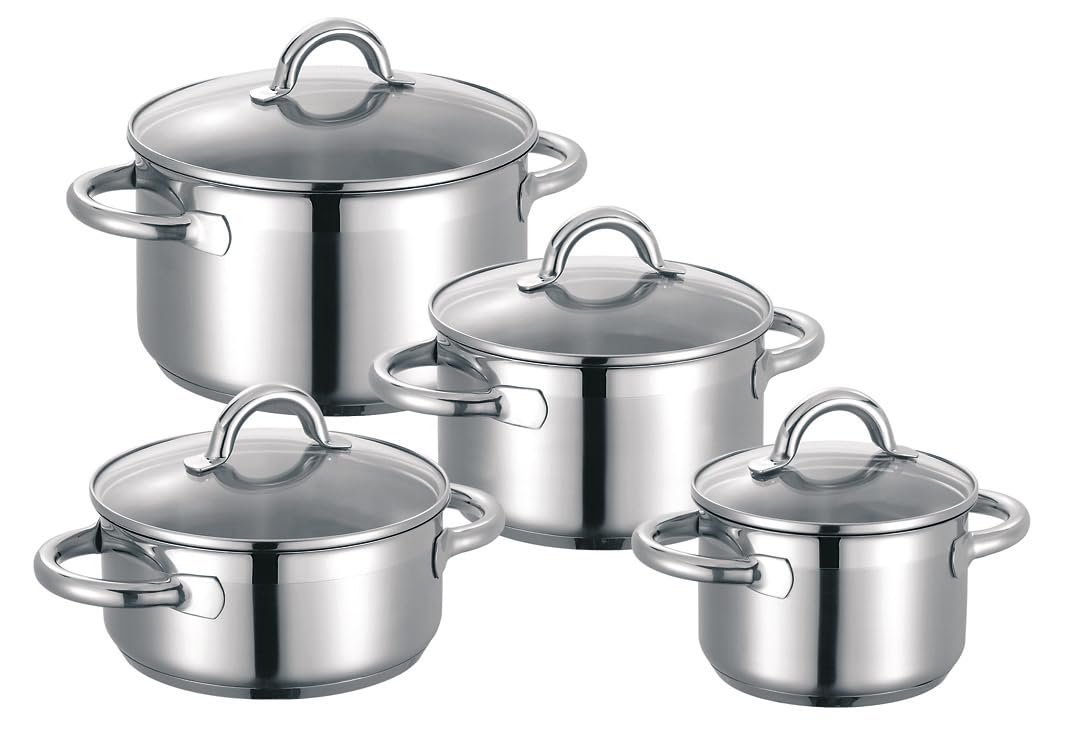 Schulte-Ufer Set1034 Nimm-4-Topfset, 4 teilig, Edelstahl