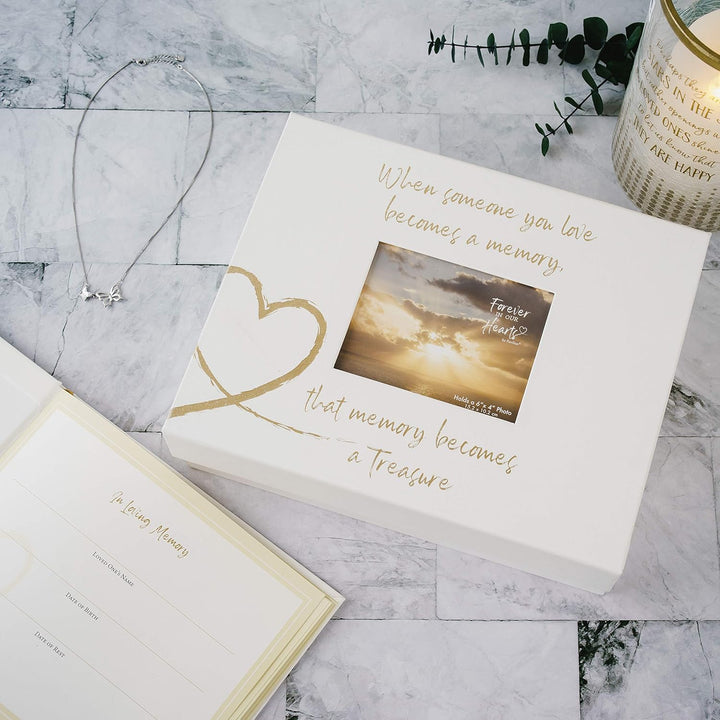 Pavilion Gift Company Memory-11 x 9" Memory Box für Andenken, weiss, 11" x 9"