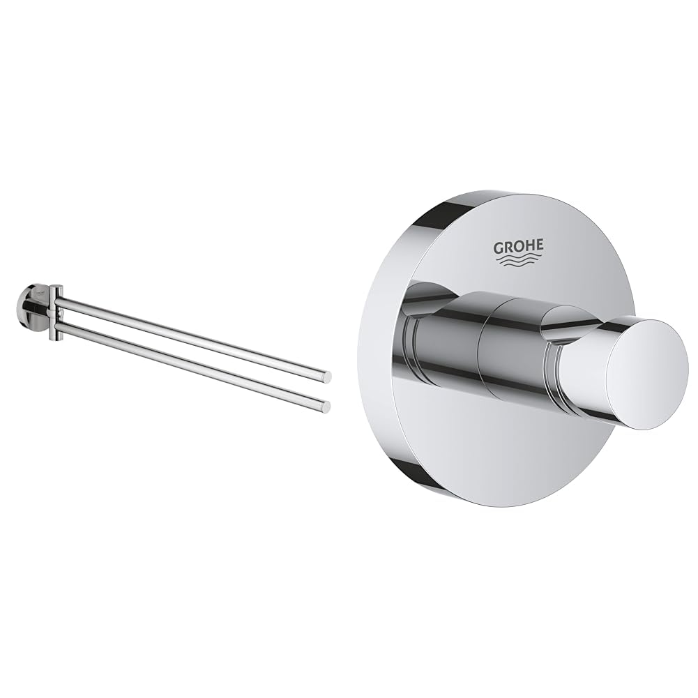 GROHE Essentials | BADACCESSOIRES - Handtuchhalter | 2-ARMIG | 40371001 & Essentials Bad-Accessoires
