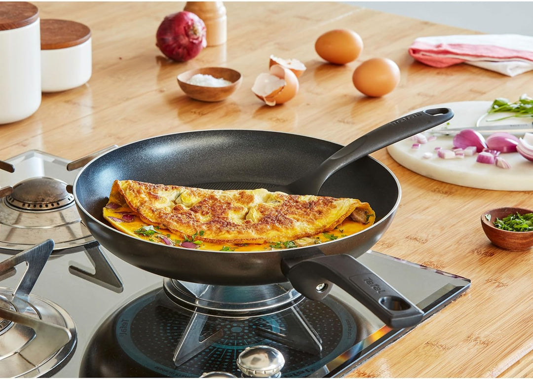 Tefal B55506 Easy Cook & Clean Bratpfanne 28 cm | Antihaftversiegelung | Thermo-Signal | stabiler Bo