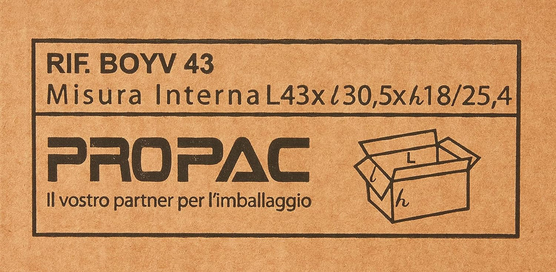 Propac z-boyv43 Behälter mit variabler Höhe, 43 x 30.5 x 25 cm, 10 Stück