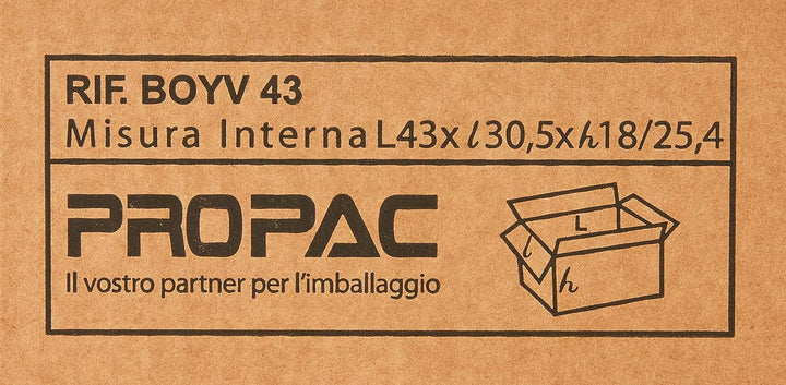 Propac z-boyv43 Behälter mit variabler Höhe, 43 x 30.5 x 25 cm, 10 Stück