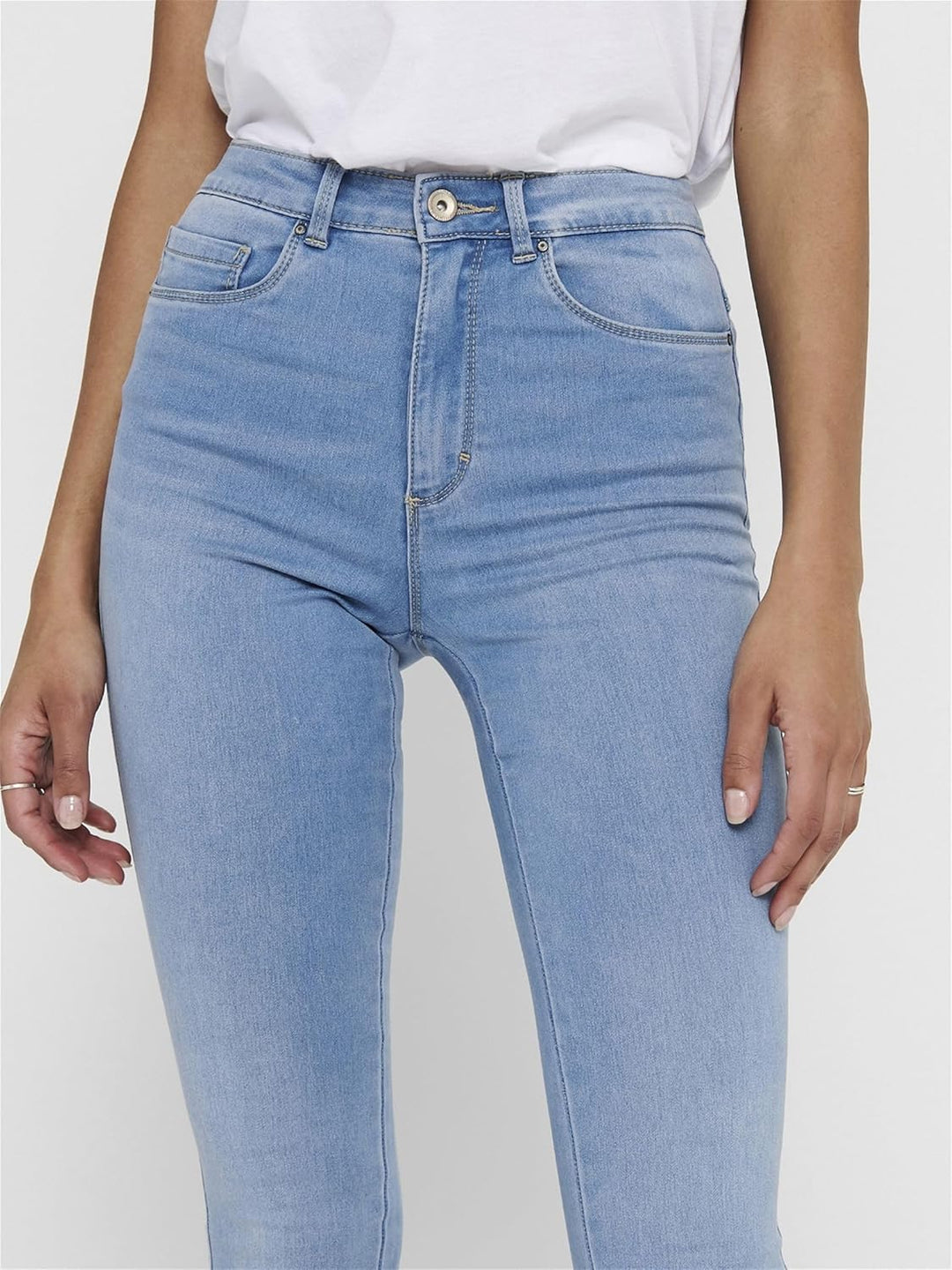 ONLY Women's Skinny Jeans XS / 32L Light Blue Denim, XS / 32L Light Blue Denim