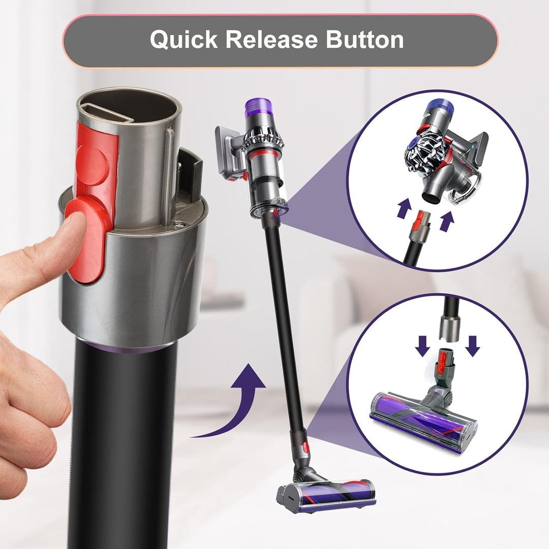 Verlängerungsrohr für Dyson V15 V11 V10 V8 V7 Staubsauger, Rohr für Dyson Ersatz Teleskoprohr Schnel