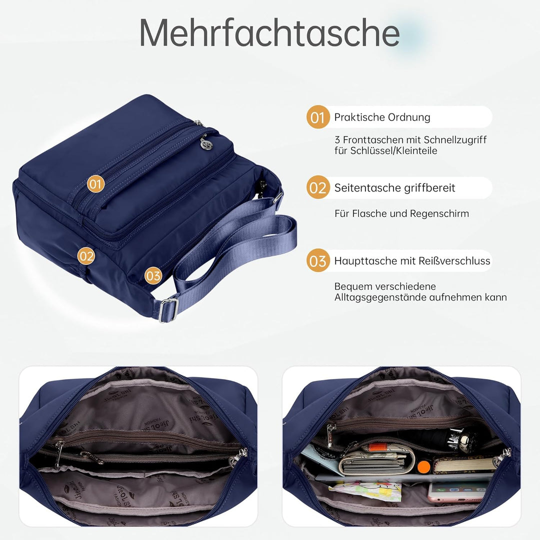 DIRRONA Damen Umhängetasche Casual Gross Kapazität Schultertasche Wasserdicht Damen Reise Arbeit Läs