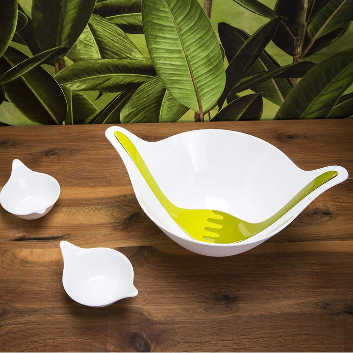 LEAF 2.0 Salatschale mit Besteck 4l