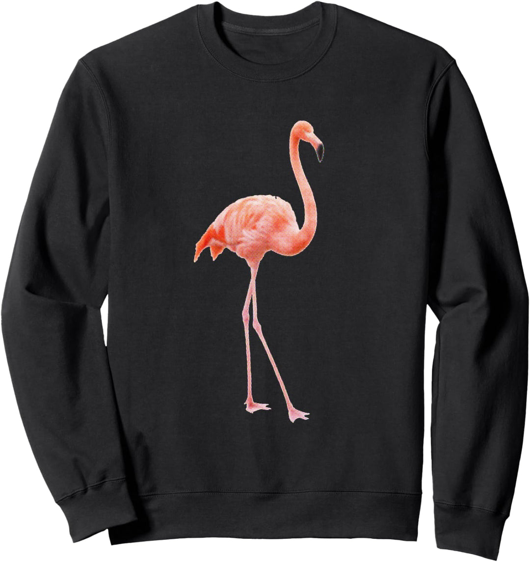 Trendy Flamingo Halftone Sweatshirt