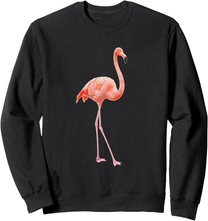 Trendy Flamingo Halftone Sweatshirt
