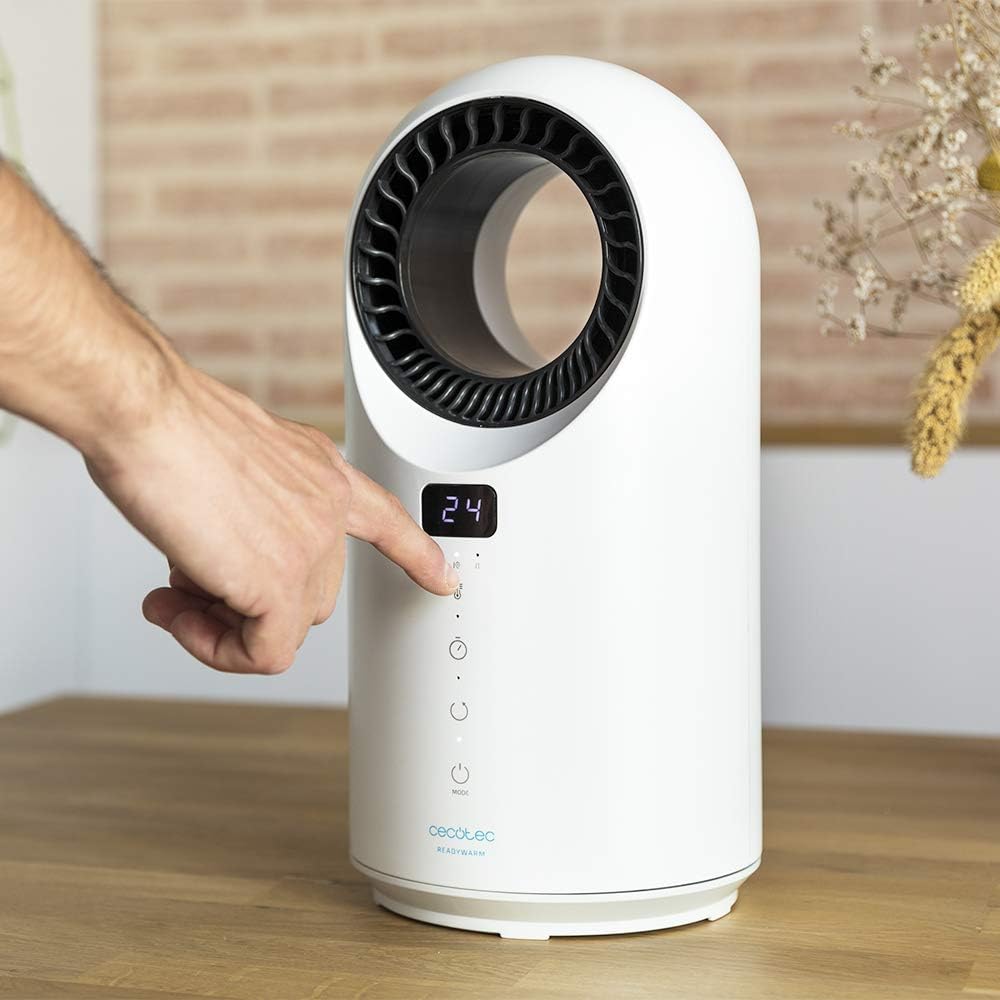 Cecotec Low Consumption Heater Ready Warm 8200 Bladeless Power 1500 W, Fernbedienung, LED-Bildschirm