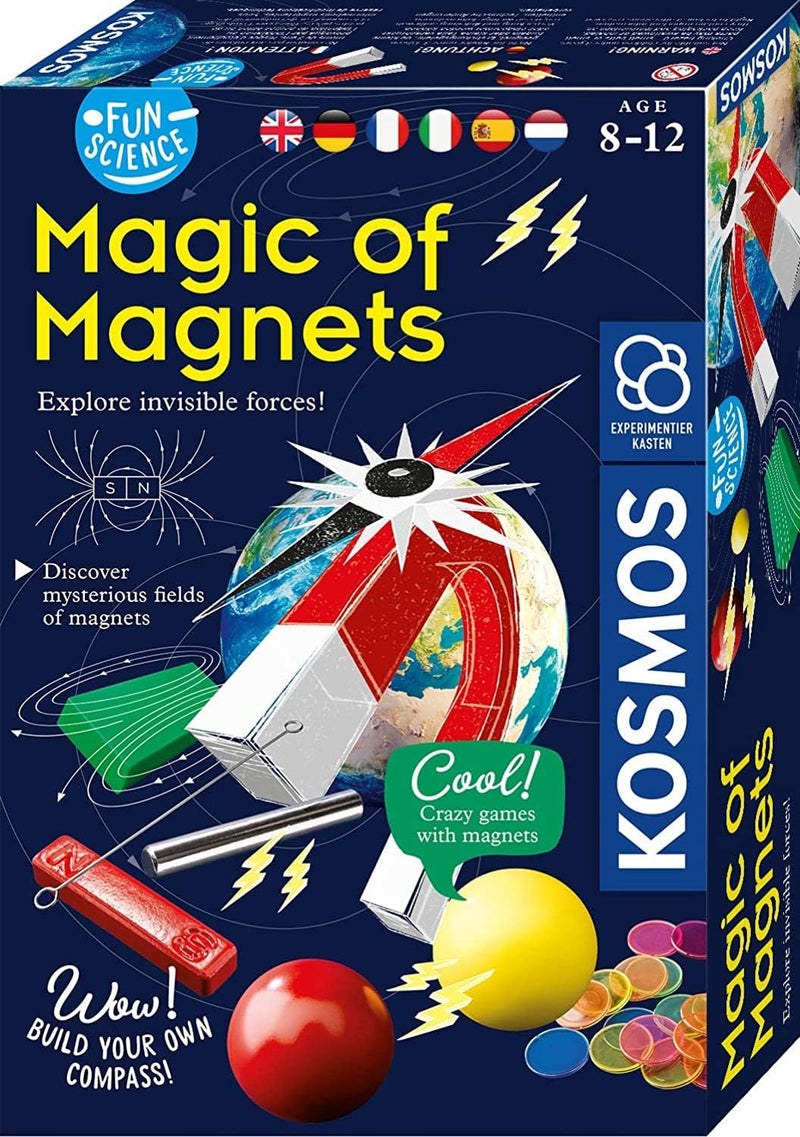 Kosmos 616595 Fun Science - Magie der Magnete mehrsprachige Version (DE, EN, FR, IT, ES, NL) Erforsc