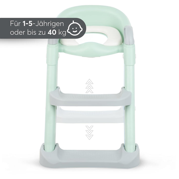 KikkaBoo Toilettensitz für Kinder mit Treppe LEA, Toilettentrainer, Zusammenklappbar & einstellbar,