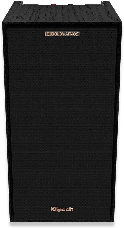 Klipsch R-40SA Black (Paar) - Sorround Dolby Atmos Lautsprecher für Heimkino Projektion Decke Single