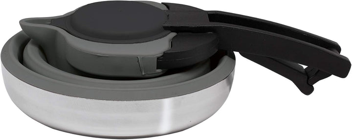 Eurotrail wasserkocher 1,2 Liter klappbar Silikon/RVS grau