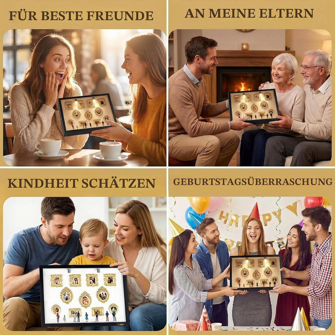 DIY Mini Museum Silhouette Box, DIY Mini Museum Bilderrahmen, Mi ni Figuren, Mi ni Menschen Figuren