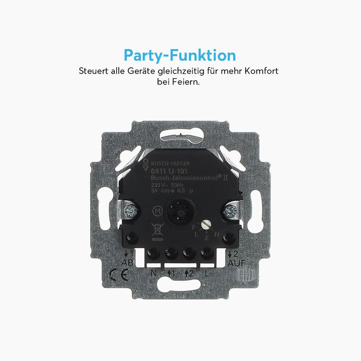 Busch-Jaeger 6411 U-101 Jalousiecontrol II-Einsatz Single, Single