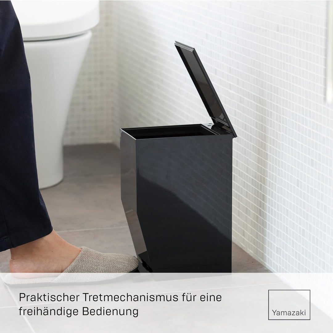 Sanitary pedal bin - Tower - black Schwarz, Schwarz