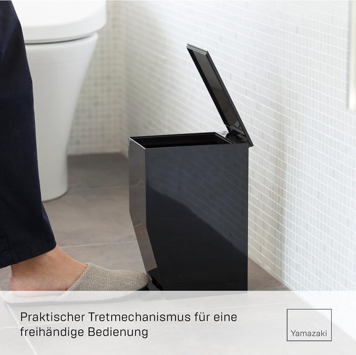 Sanitary pedal bin - Tower - black Schwarz, Schwarz