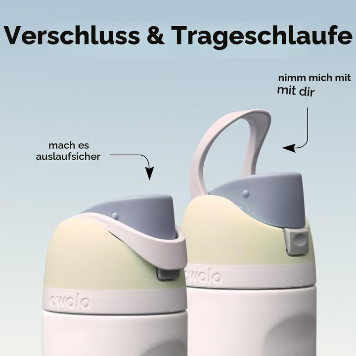 Owala FreeSip Isolierte Edelstahl Trinkflasche mit Strohhalm, 710 ml – BPA-frei, optimal für Sport,