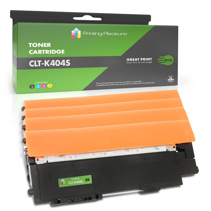 Printing Pleasure Toner kompatibel für Samsung Xpress SL-C430W SL-C480W/FW/FN | CLT-K404S CLT-C404S