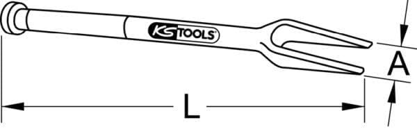 KS Tools 670.0091 Trenn- und Montagegabel, 18mm 18 mm, 18 mm