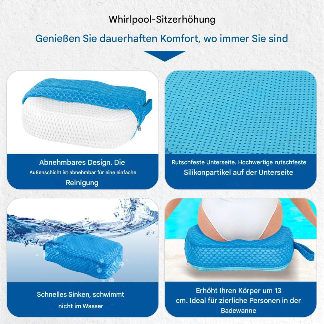 Spa Sitzauflagen Für, Spa Sitzerhöhungskissen Für Erwachsene, Schnelles Absinken Ohne Auftrieb Stabi