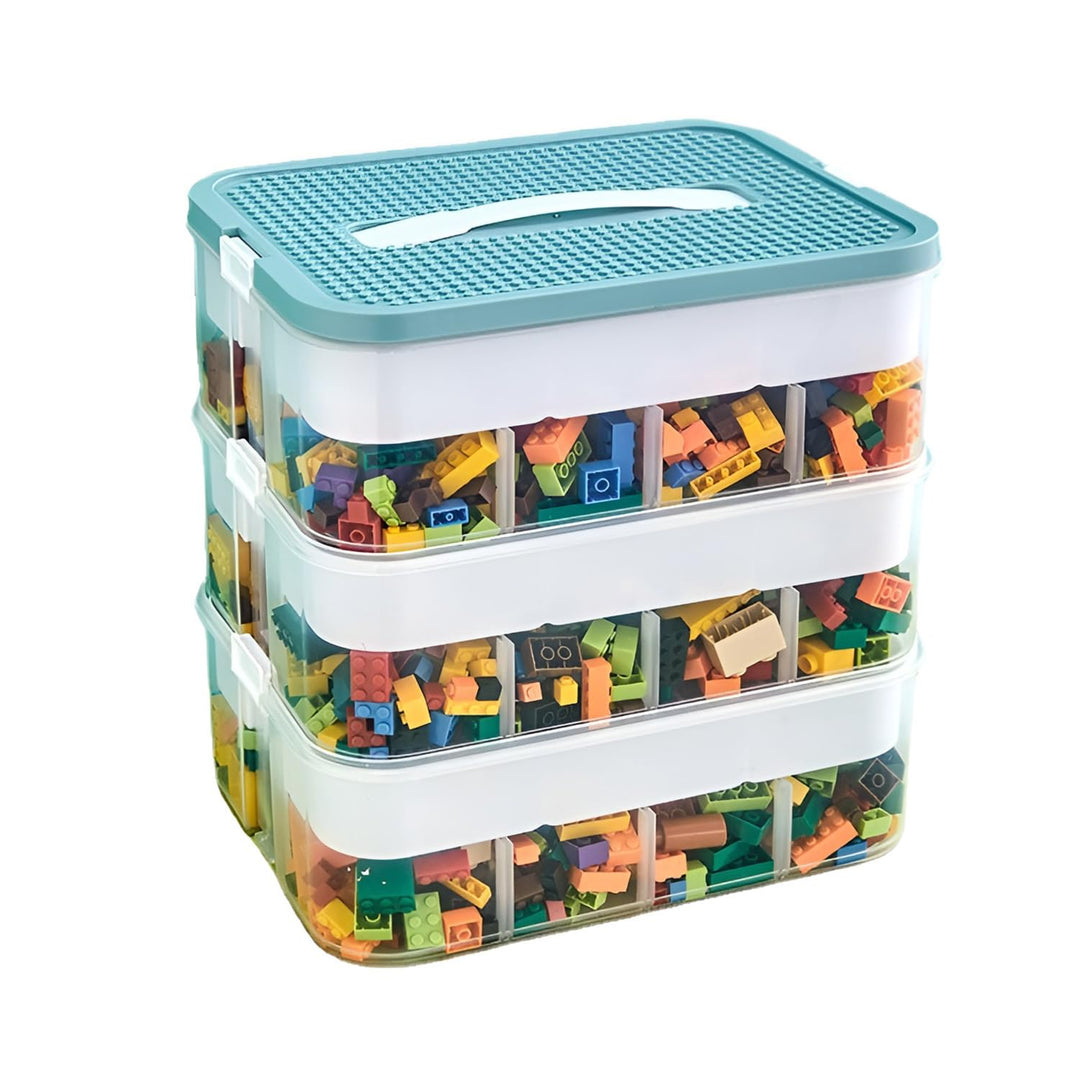 Aufbewahrungsbox für Lego Bausteine,Kisten Spielzeug Aufbewahrung mit Deckel,Sortierboxen Kleinteile