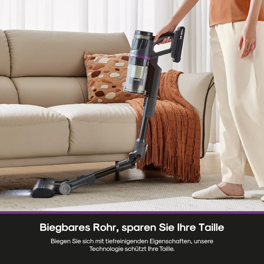 Eureka ReactiSense 530 Akku Staubsauger Anti-Allergen 550W 60Min, 4-in-1 Staubsauger Kabellos, Leich