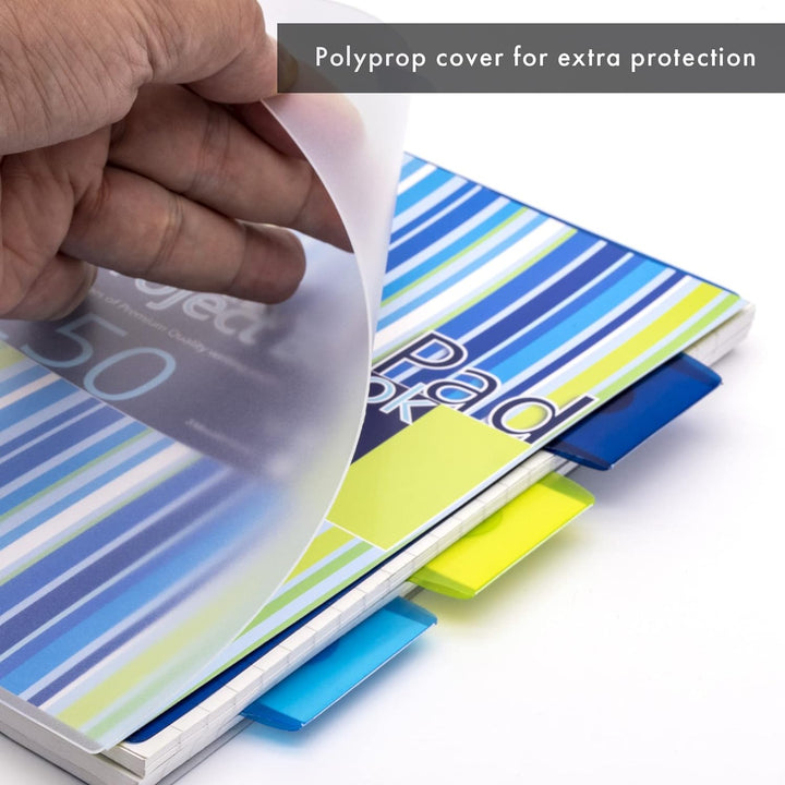 Pukka Pad Projektbuch Spiralbindung Kunststoff liniert 3 Trennblätter 250 Seiten 80 g/m² A5 3 Stück