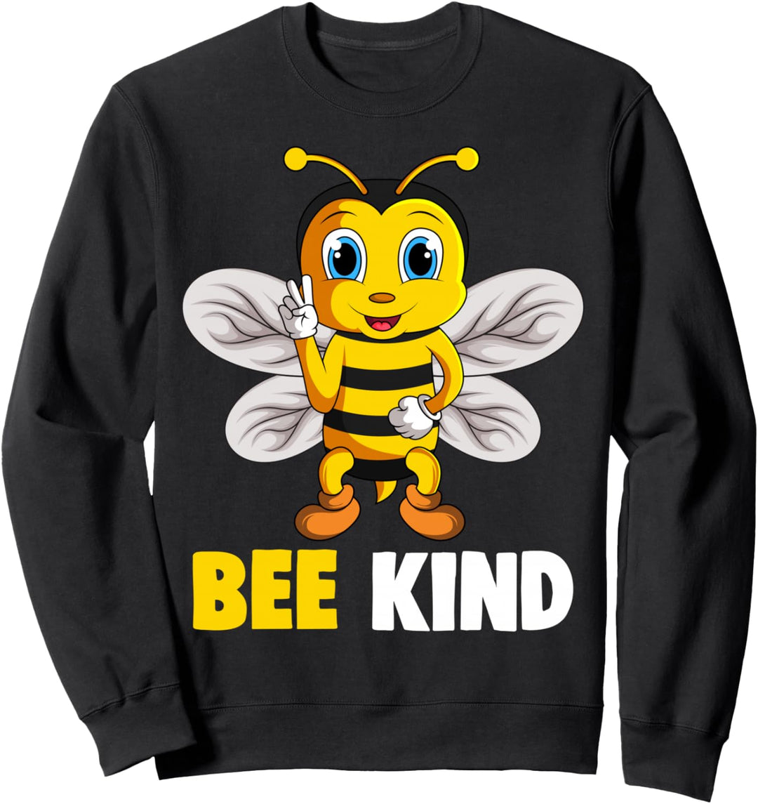 Bee Kind Bienen Damen Mädchen Kinder Sweatshirt