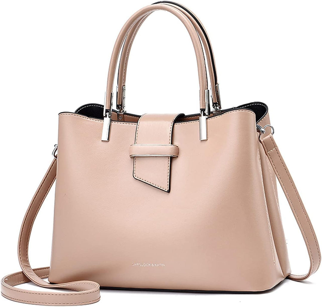 PORRASSO Mode Handtasche Damen Henkeltasche Schultertasche Frauen Umhängetasche PU Leder Beuteltasch
