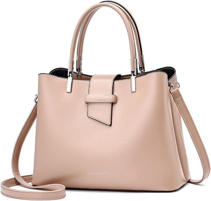 PORRASSO Mode Handtasche Damen Henkeltasche Schultertasche Frauen Umhängetasche PU Leder Beuteltasch